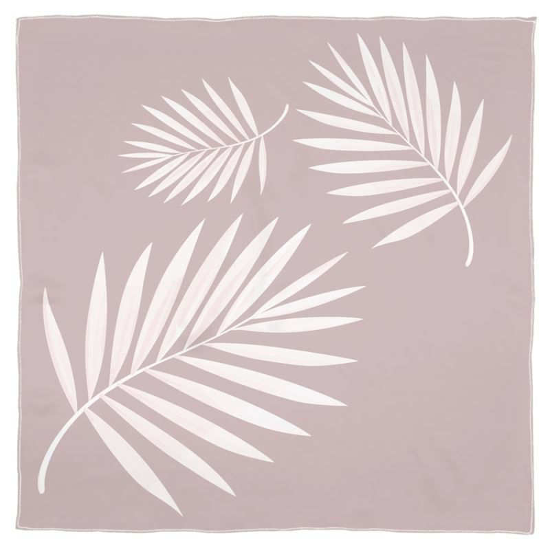 Doroteo Design Palm Leaves Collection Silk Shawl Chiffon Foulard Scarf