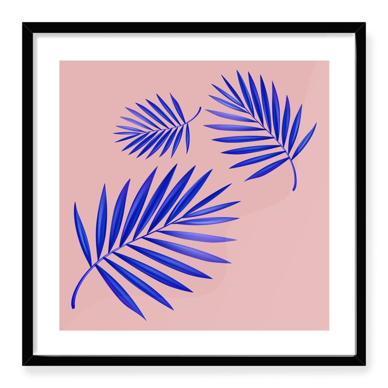 Doroteo Design Tropical Leaves Collection Home Decor Wall Art Print Frame