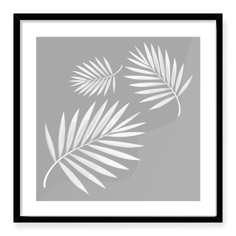 Doroteo Design Tropical Leaves Collection Home Decor Wall Art Print Frame