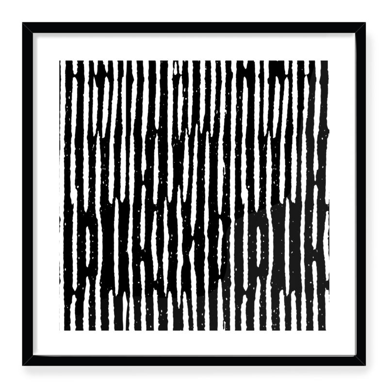 Doroteo Design Woodcut Stripes Pattern Collection Home Decor Wall Art Print Frame