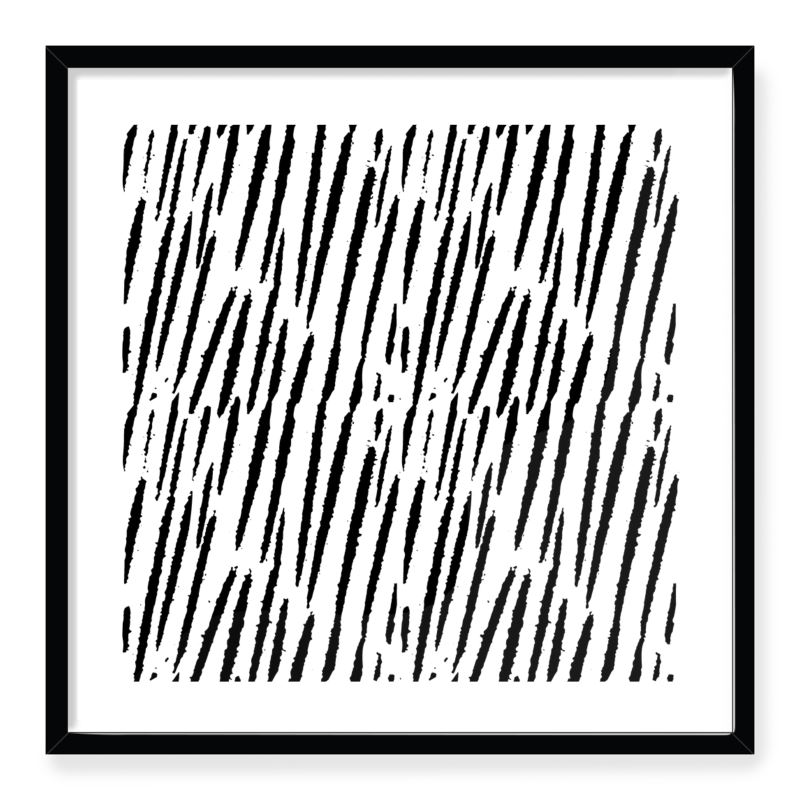 Doroteo Design Woodcut Stripes Pattern Collection Home Decor Wall Art Print Frame