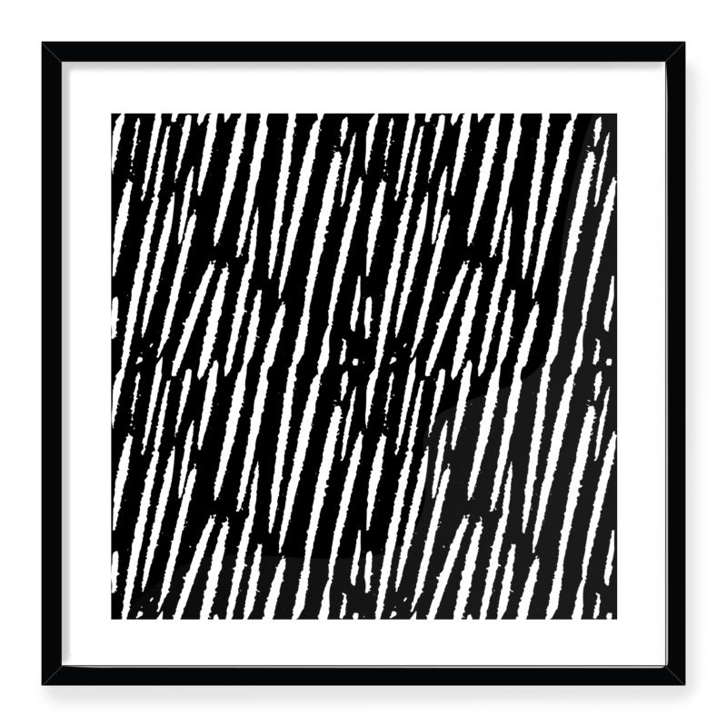 Doroteo Design Woodcut Stripes Pattern Collection Home Decor Wall Art Print Frame