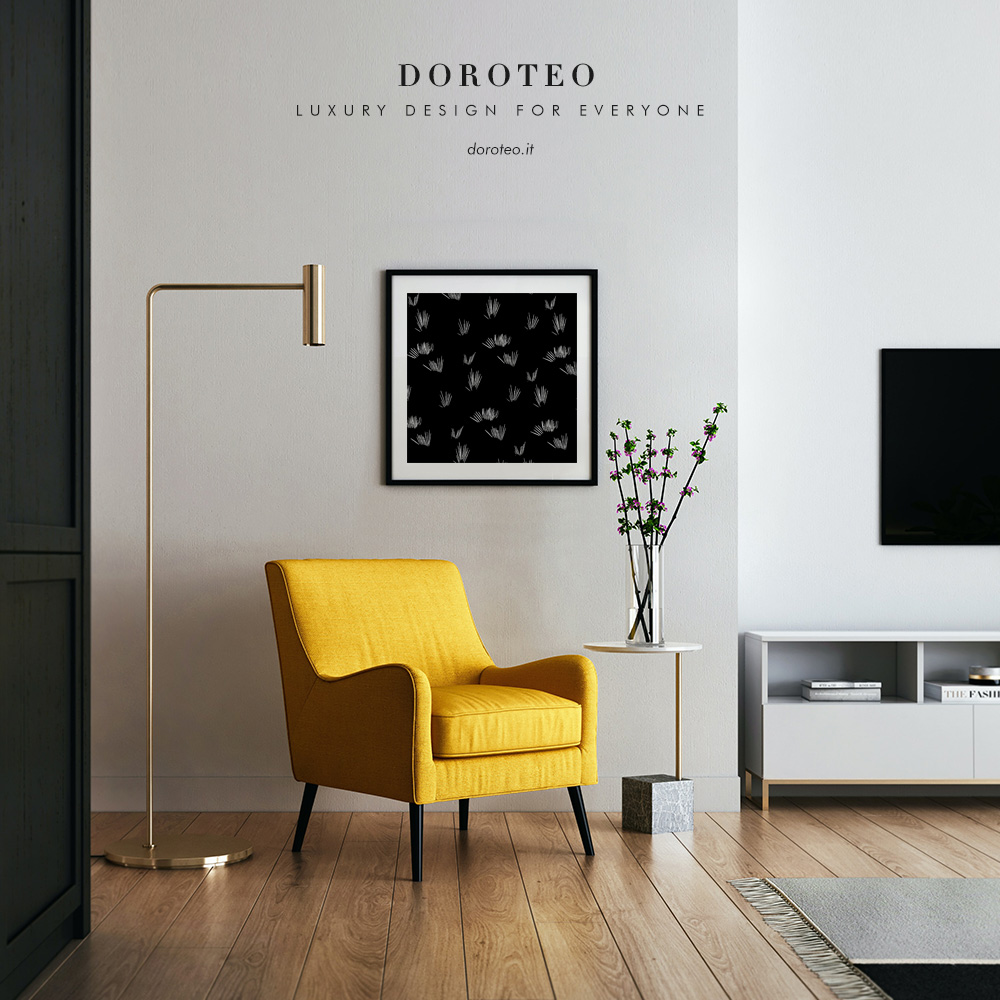 Doroteo Design Woodcut Stripes Pattern Collection Home Decor Wall Art Print Frame