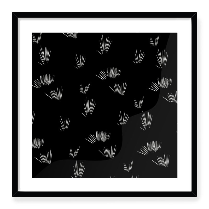 Doroteo Design Woodcut Stripes Pattern Collection Home Decor Wall Art Print Frame