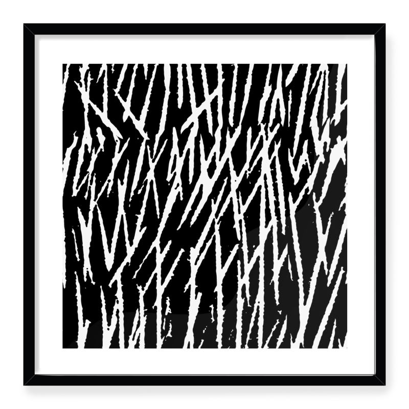 Doroteo Design Woodcut Stripes Pattern Collection Home Decor Wall Art Print Frame