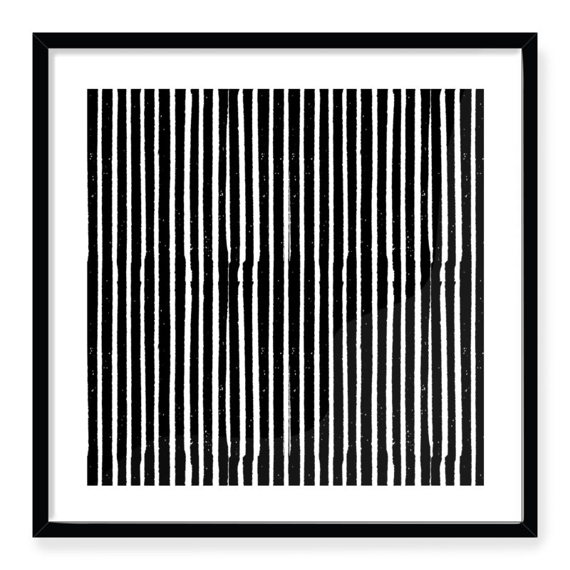 Doroteo Design Woodcut Stripes Pattern Collection Home Decor Wall Art Print Frame