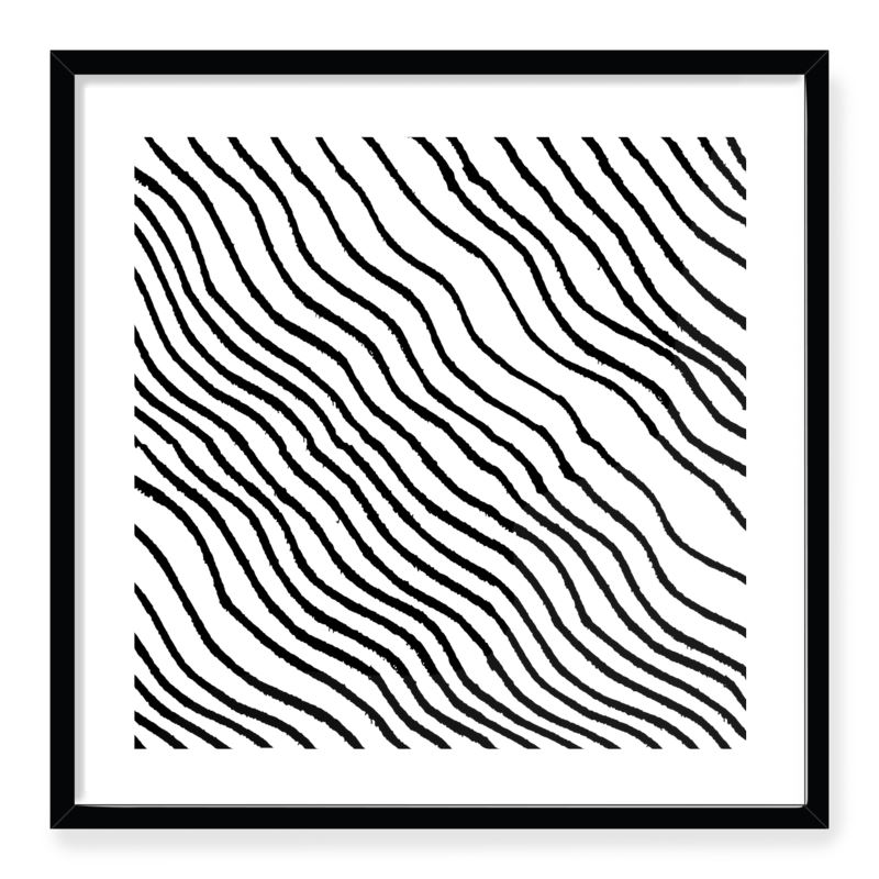 Doroteo Design Woodcut Stripes Pattern Collection Home Decor Wall Art Print Frame