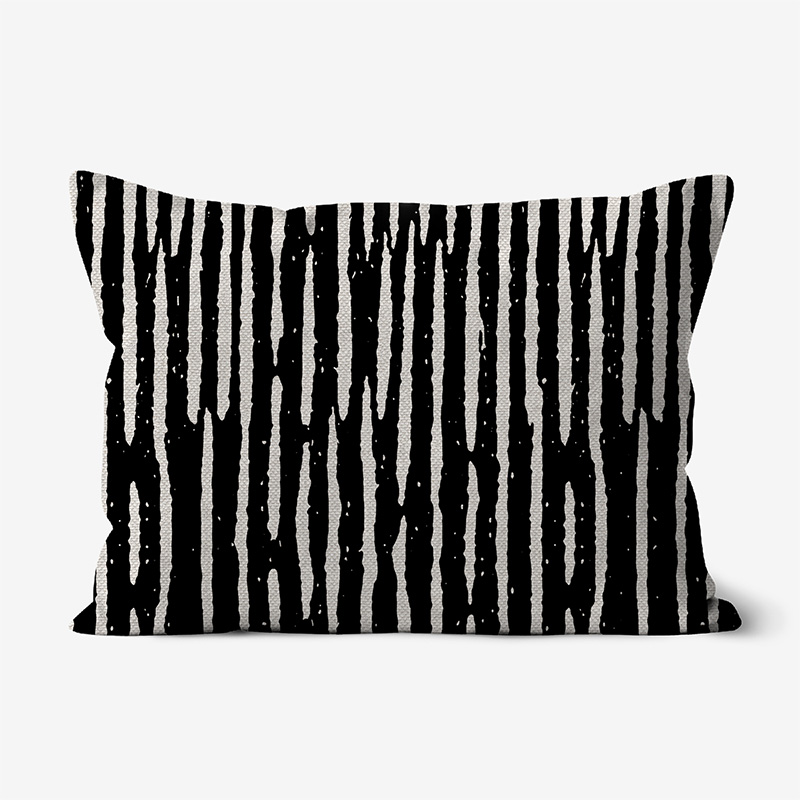 Doroteo Design Woodcut Striped Pattern Collection Home Decor Luxury Cushion Pillow