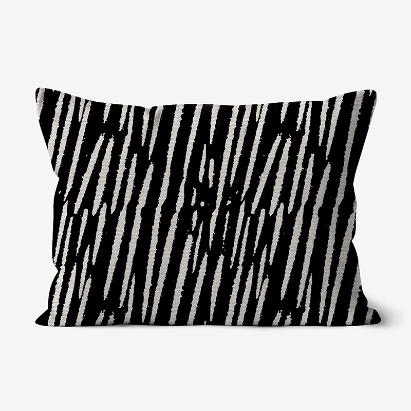Doroteo Design Woodcut Striped Pattern Collection Home Decor Luxury Cushion Pillow