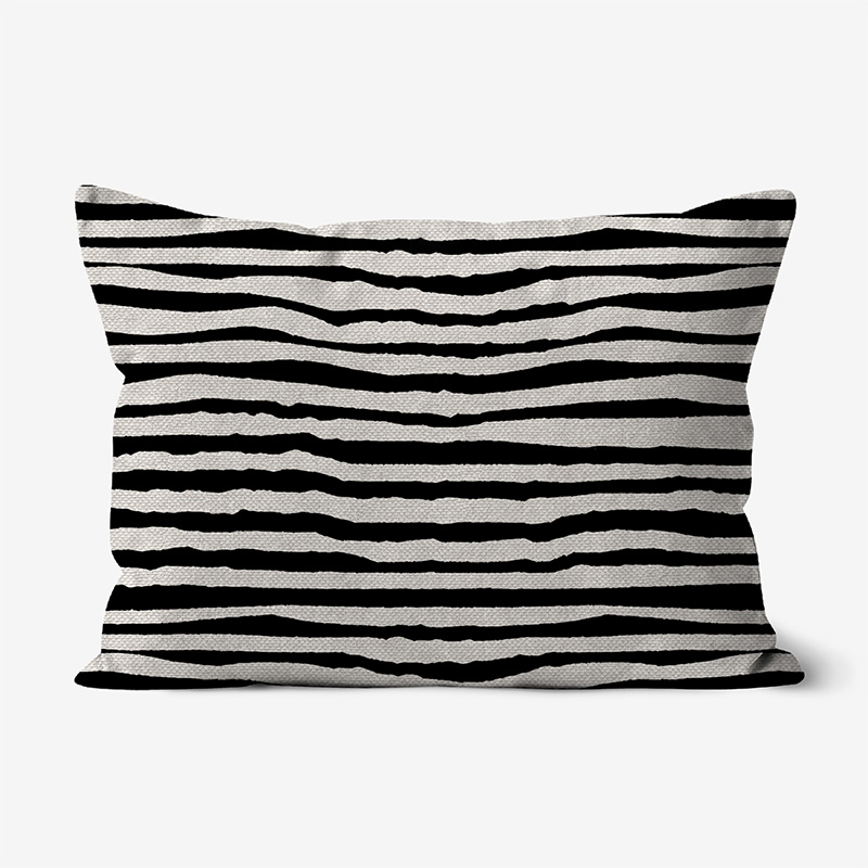 Doroteo Design Woodcut Striped Pattern Collection Home Decor Luxury Cushion Pillow