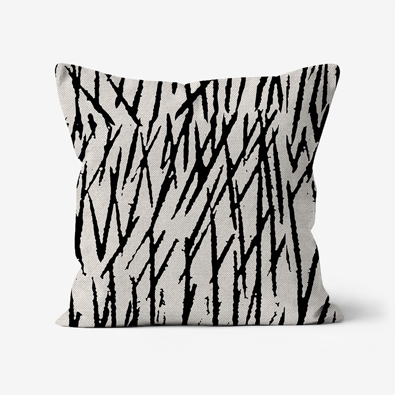 Doroteo Design Woodcut Striped Pattern Collection Home Decor Luxury Cushion Pillow