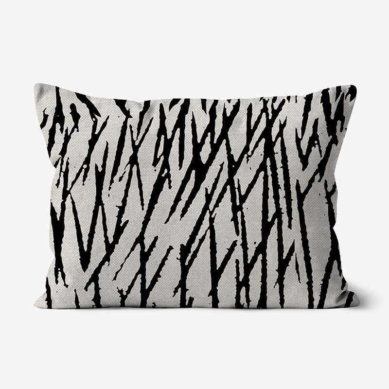 Doroteo Design Woodcut Striped Pattern Collection Home Decor Luxury Cushion Pillow