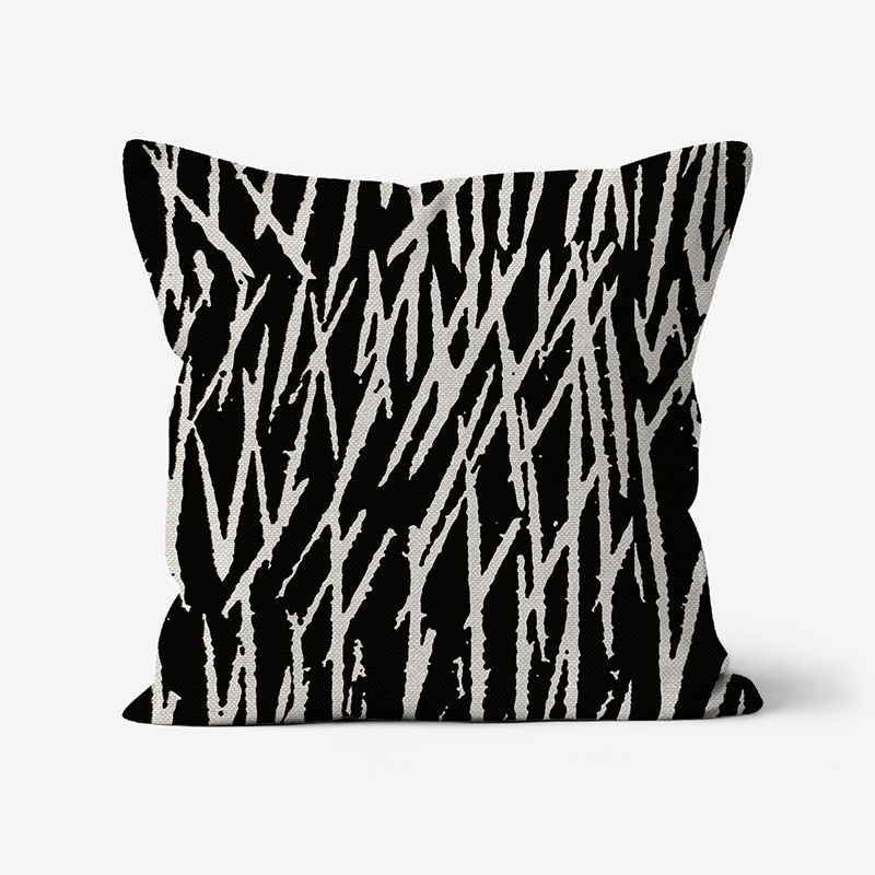 Doroteo Design Woodcut Striped Pattern Collection Home Decor Luxury Cushion Pillow