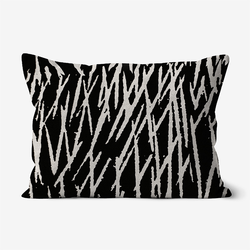 Doroteo Design Woodcut Striped Pattern Collection Home Decor Luxury Cushion Pillow