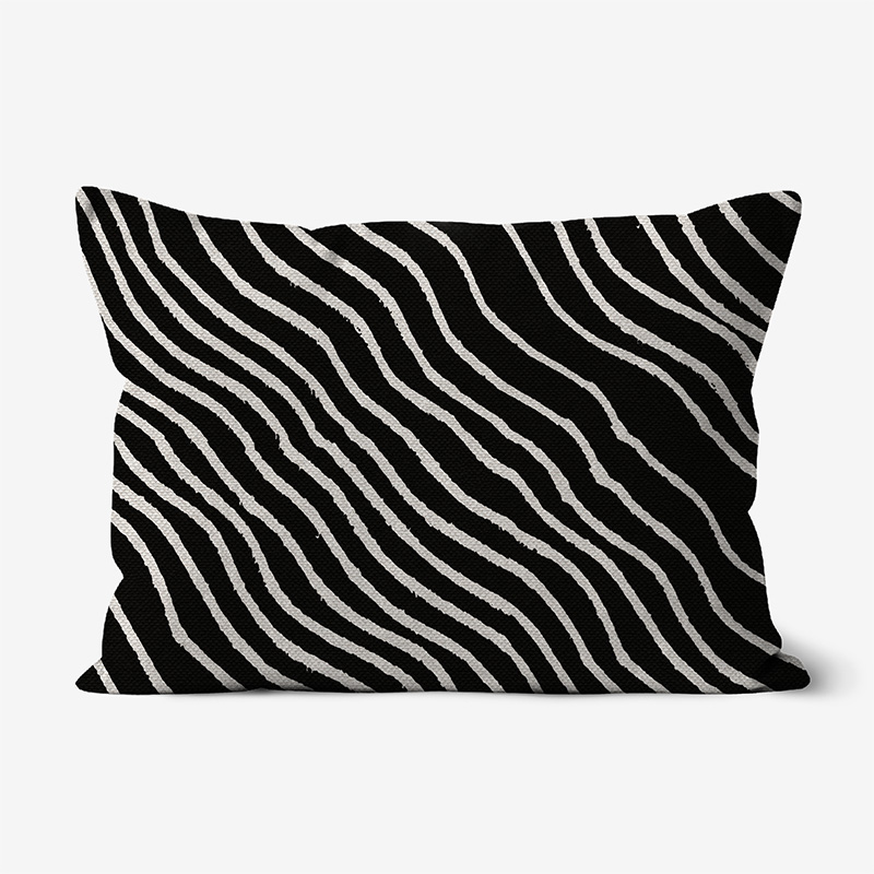 Doroteo Design Woodcut Striped Pattern Collection Home Decor Luxury Cushion Pillow