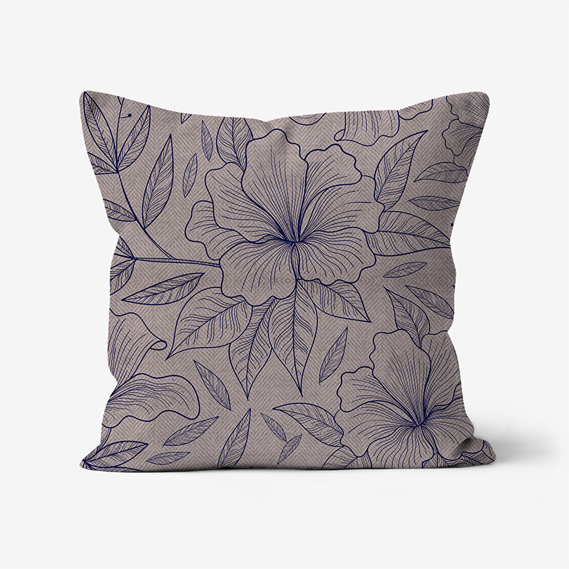 Doroteo Design Hand Drawn Floral Pattern Collection Home Decor Luxury Cushion Pillow