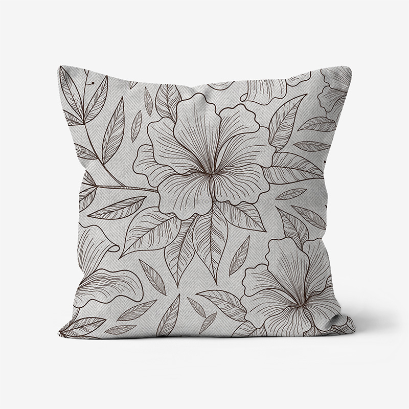 Doroteo Design Hand Drawn Floral Pattern Collection Home Decor Luxury Cushion Pillow