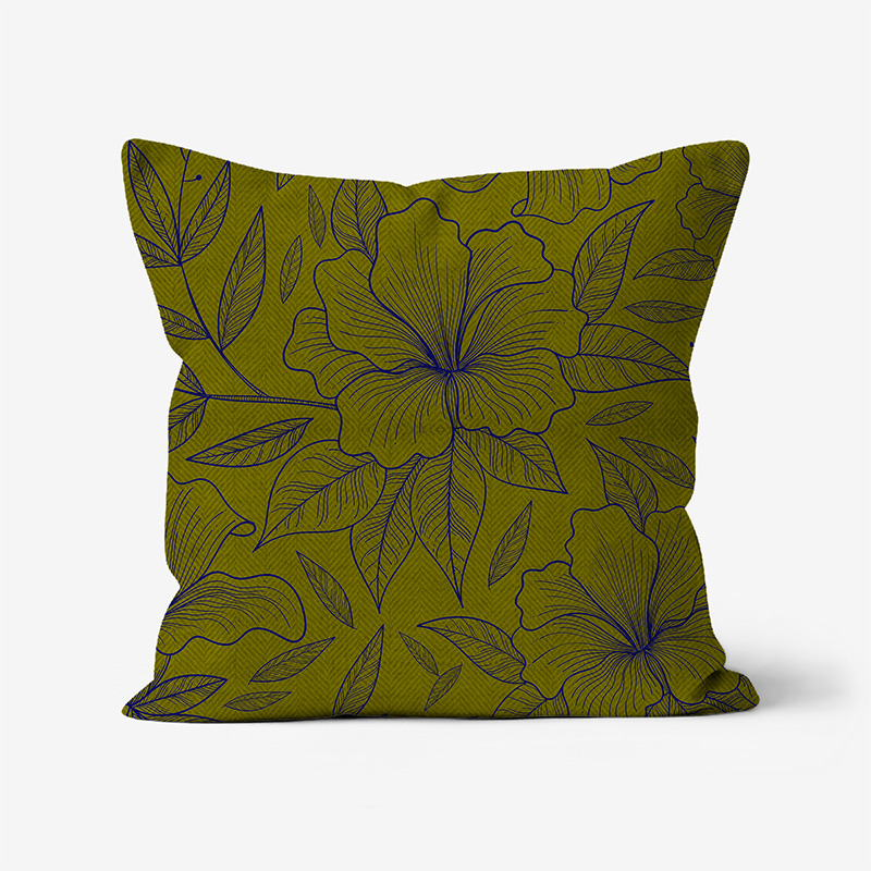 Doroteo Design Hand Drawn Floral Pattern Collection Home Decor Luxury Cushion Pillow