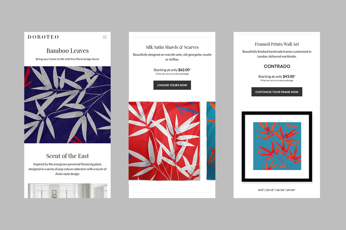 Doroteo Design Mobile Interface