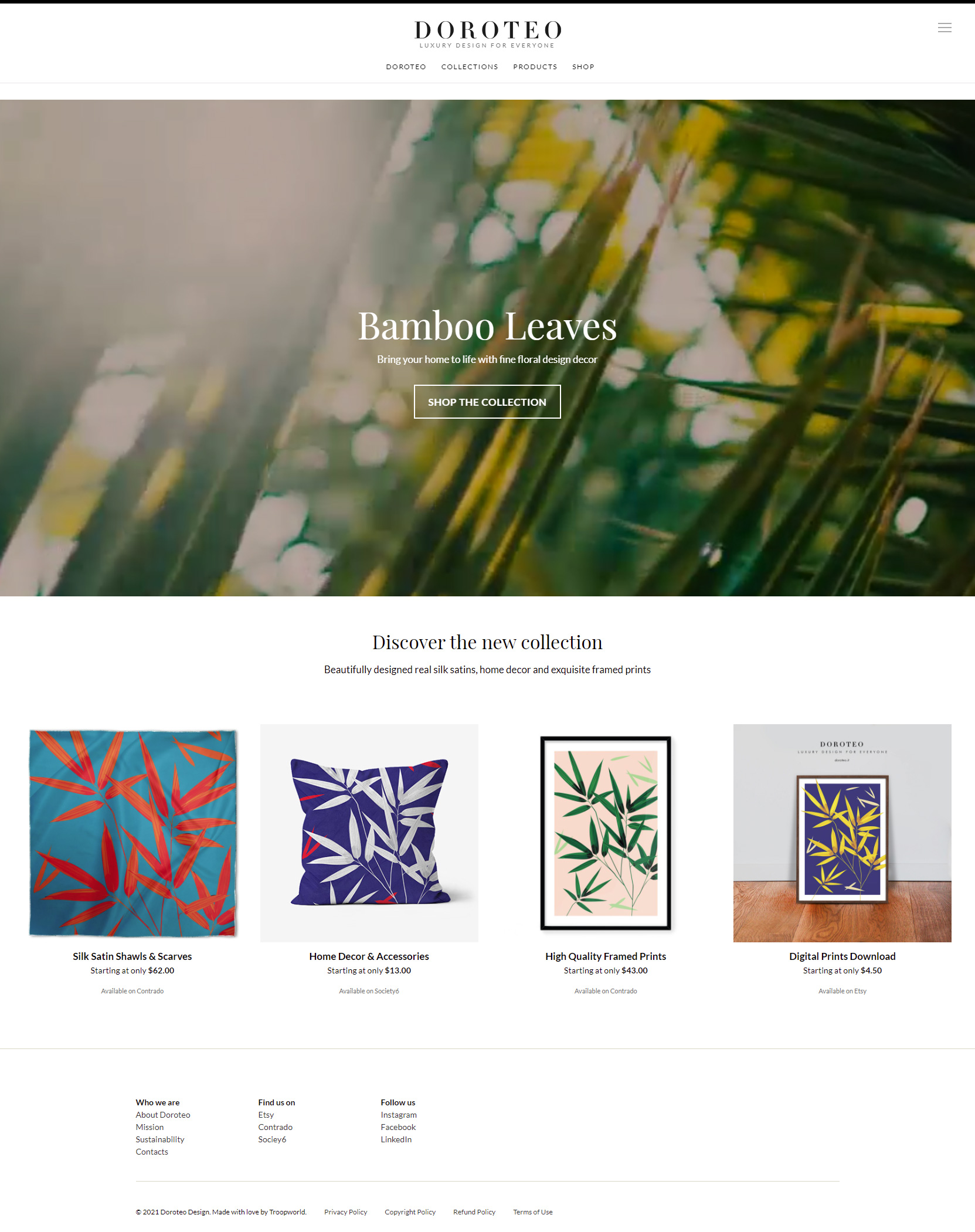 Doroteo Design Products Catalogue